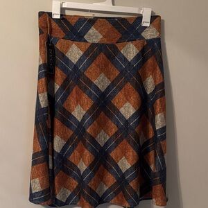 NYC Women's A-Line Skirt - Orange, Blue, and Cream